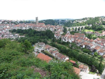 Blick auf die Stadt Fribourg