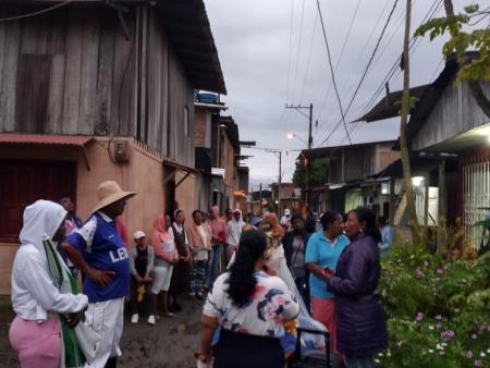 Prozession durch das Stadtviertel von El Jardin