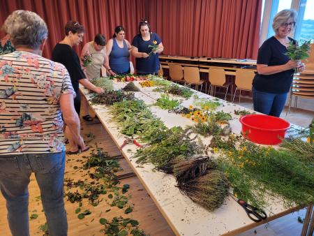 Kräutersträusslein binden